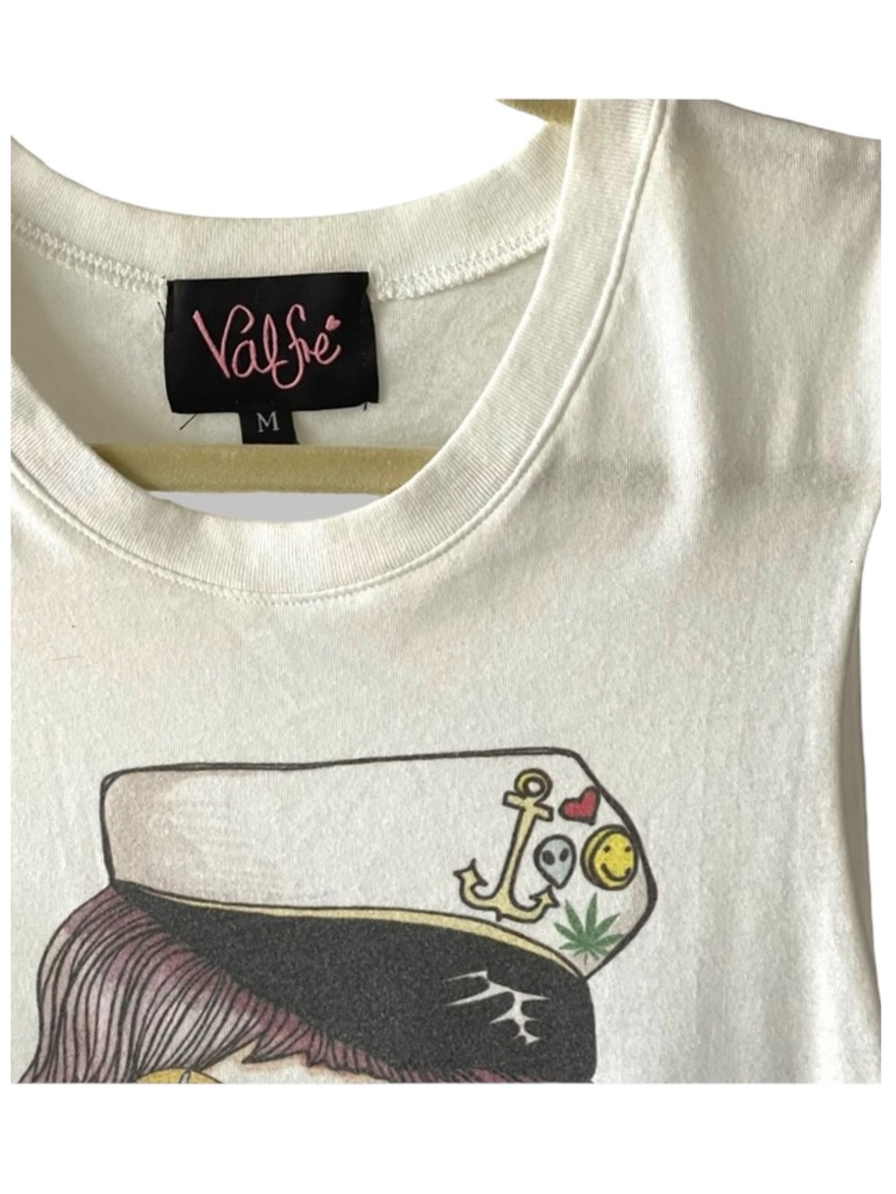 VHTF: Valfre Valfré ꧮ I Donut Give a F*ck Muscle Tee Tank Top ꧮ White ꧮ Medium ꧮ - Picture 10 of 16